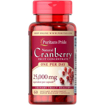 Поддержка мочевого пузыря Puritan's Pride - Cranberry 25,000 мг (60 капсул)