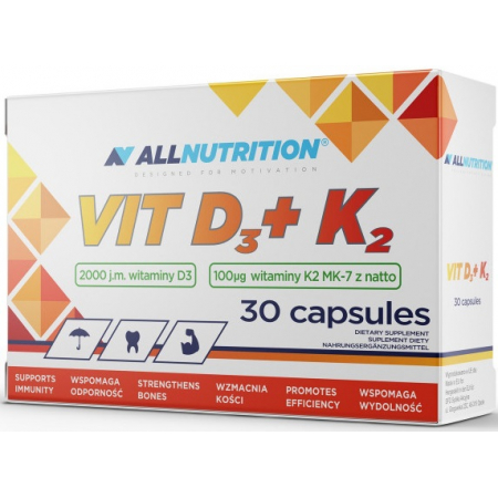 Вітаміни AllNutrition - Vit D3+K2 (30 капсул)