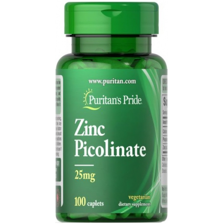 Цинк Puritan's Pride - Zinc Picolinate 25 мг (100 капсул)