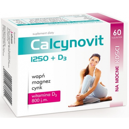 Укрепление костей Salvum Lab - Calcynovit 1250 + D3 (60 таблеток)