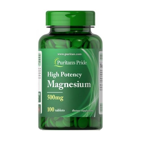 Magnesium Puritan's Pride - Magnesium 500mg (100 Tablets)