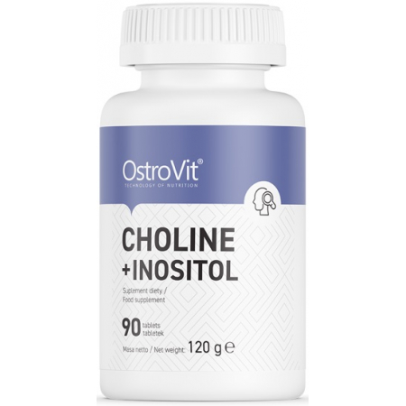 Підтримка печінки та нервової системи OstroVit - Choline + Inositol (90 таблеток)