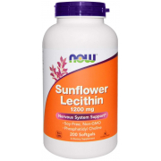 Лецитин Now Foods - Sunflower Lecithin 1200 мг (200 капсул)
