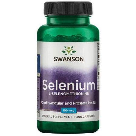 Heart, Brain & Immune Health Swanson - Selenium 100mg (200 Capsules)