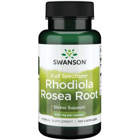 Rhodiola Swanson - Rhodiola Rosea Root 400 mg (100 capsules)