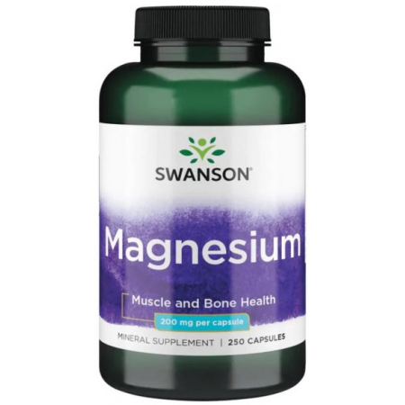 Магній Swanson - Magnesium 200 мг (250 капсул)