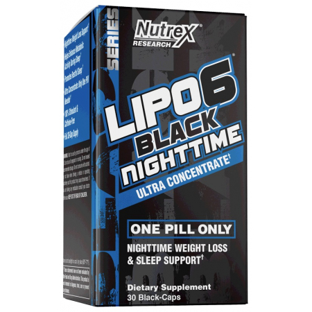 Нічний жироспалювач Nutrex Research - Lipo 6 Black Nighttime (30 капсул)