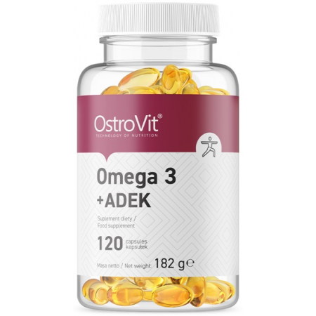 Омега OstroVit - Omega 3 + ADEK (120 капсул)