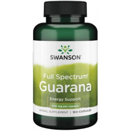 Fatigue Relief Swanson - Full Spectrum Guarana 500 mg (100 capsules)