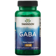 Поддержка нервной системы при стрессах Swanson - GABA 500 мг (100 капсул)