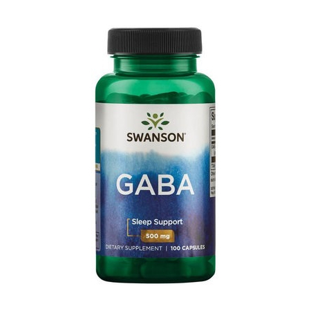 Підтримка нервової системи при стресах Swanson – GABA 500 мг (100 капсул)