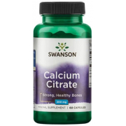 Цитрат кальция Swanson - Calcium Citrate 200 мг (60 капсул)