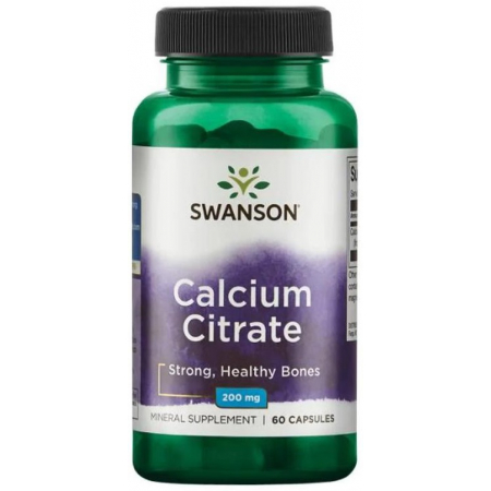 Цитрат кальцію Swanson - Calcium Citrate 200 мг (60 капсул)