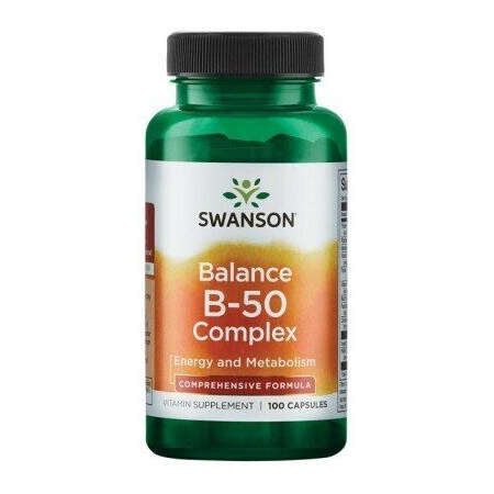 Strengthening the nervous system and immunity Swanson - Balance B-50 Complex (100 capsules)