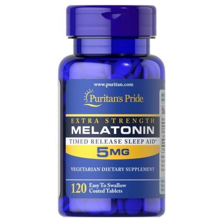 Melatonin Puritan's Pride - Melatonin 5mg (120 Tablets)