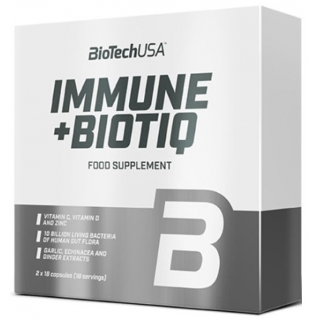 Поддержка иммунитета и кишечника BioTech - Immune + Biotiq (36 капсул)