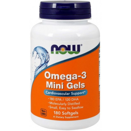 Омега Now Foods - Omega-3 Mini Gels (180 капсул)