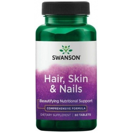 Для волос, кожи и ногтей Swanson - Hair, Skin & Nails (60 таблеток)