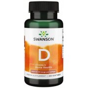 Витамины Swanson - Vitamin D 400 IU (10 мкг) (250 капсул)