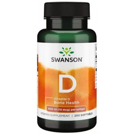 Вітаміни Swanson - Vitamin D 400 IU (10 мкг) (250 капсул)