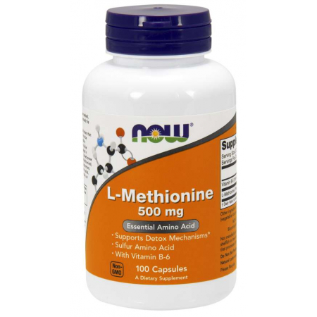 L-метіонін Now Foods - L-Methionine 500 мг (100 капсул)