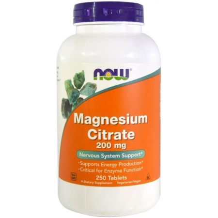 Цитрат магния Now Foods - Magnesium Citrate 200 мг (100 таблеток)