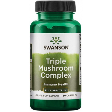 Поддержка иммунитета Swanson - Triple Mushroom Complex (60 капсул)
