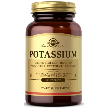 Potassium Solgar - Potassium (100 Tablets)