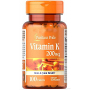 Витамины Puritan's Pride - Vitamin K 200 мкг (100 таблеток)