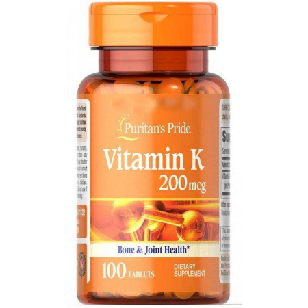 Вітаміни Puritan's Pride - Vitamin K 200 мкг (100 таблеток)