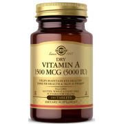 Витамин Solgar - Vitamin A 1500 мкг (5000 IU) (100 таблеток)