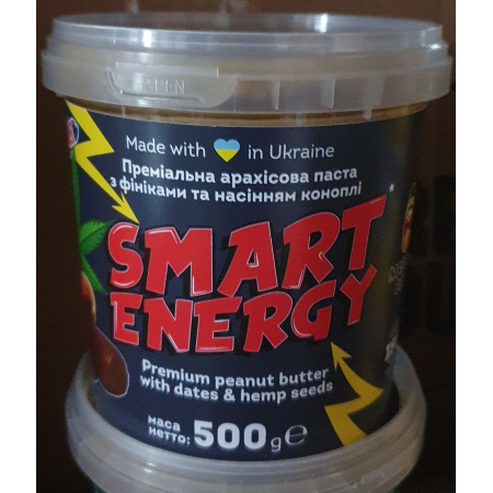 Арахісова паста Master Bob - SMART ENERGY Premium (500 грам) (термін придатності до 26.04.2022)