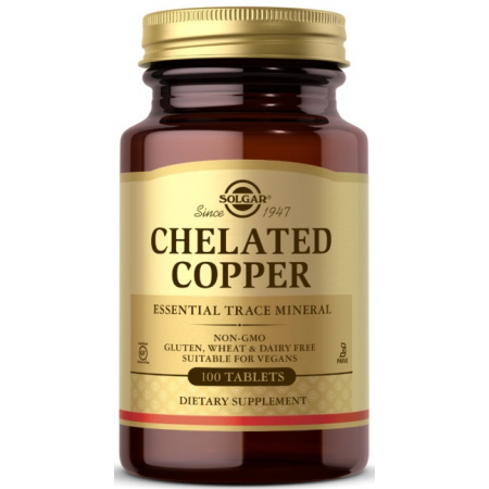 Solgar - Chelated Copper Minerals (100 Tablets)