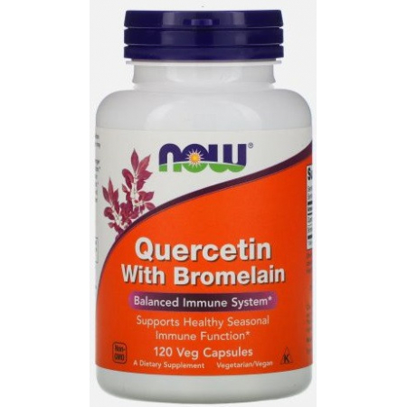 Підтримка імунітету Now Foods - Quercetin with Bromelain (120 капсул)
