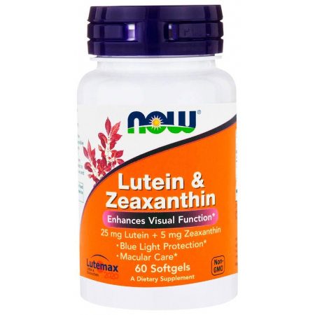 Комплекс для очей Now Foods - Lutein & Zeaxanthin (60 капсул)
