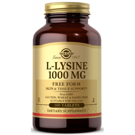 Lysine Solgar - L-Lysine 1000mg (100 Tablets)