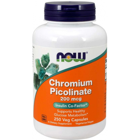 Блокатор жиров Now Foods - Chromium Picolinate 200 мкг (100 капсул)
