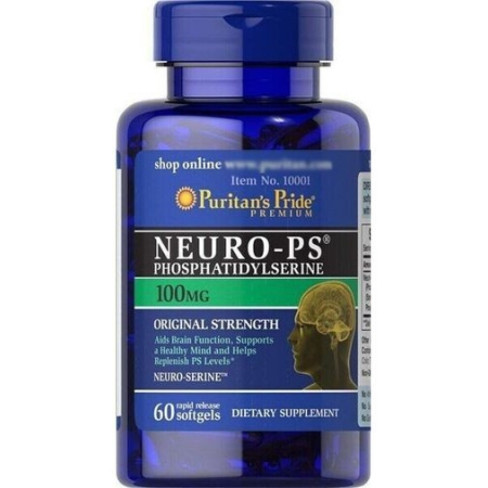 Стимуляція роботи мозку Puritan's Pride - Neuro-PS 100 мг (30 капсул)