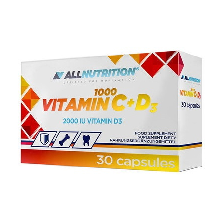 Vitamins AllNutrition - Vitamin C 1000 + D3 2000 IU (30 capsules)