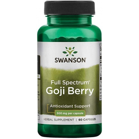 Антиоксидант Swanson - Goji Berry 500 мг (60 капсул)