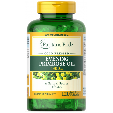 Гамма-линоленовая кислота Puritan's Pride - Evening Primrose Oil 1300 мг (120 капcул)