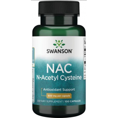 Антиоксидантна підтримка Swanson – NAC (100 капсул)