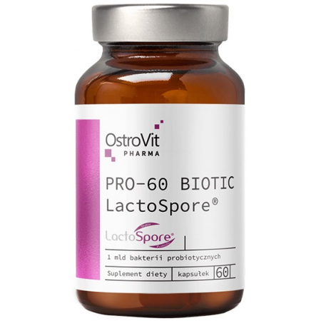 Пробіотик OstroVit Pharma - PRO-60 Biotic LactoSpore (60 капсул)