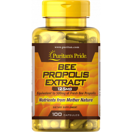 Прополис Puritan's Pride - Bee Propolis Extract 125 мг (100 капсул)