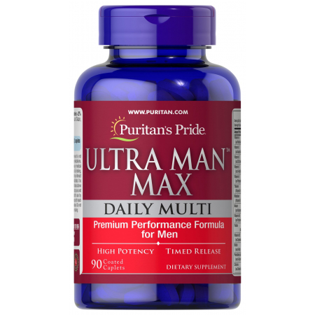 Вітаміни для чоловіків Puritan's Pride - Ultra Man Max Daily Multi (90 капсул)