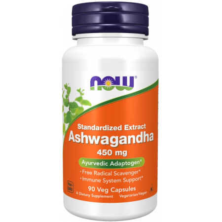 Now Foods Adaptogen - Ashwagandha 450 mg (90 capsuls)
