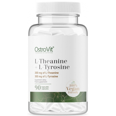 Теанін + Тирозин OstroVit - L-Theanine + L-Tyrosine Vege (90 капсул)