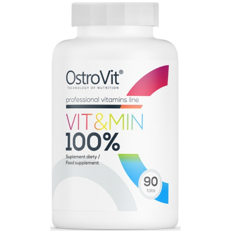 Вітаміни OstroVit - Vit&Min 100% (90 пігулок)