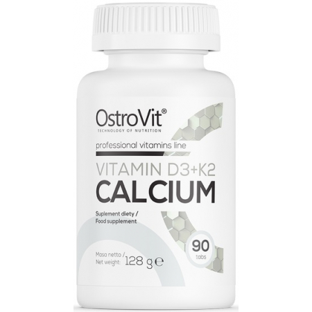 Кальций OstroVit - Calcium Vitamin D3+K2 (90 таб)
