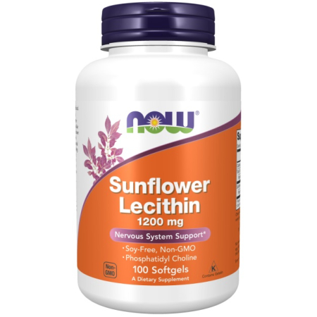 Лецитин Now Foods - Sunflower Lecithin 1200 мг (200 капсул)